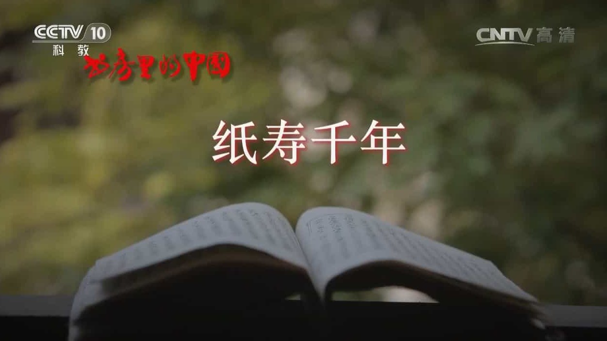 央视历史人文纪录片《书房里的中国·纸寿千年》全5集 国语中字 1080P高清网盘下载