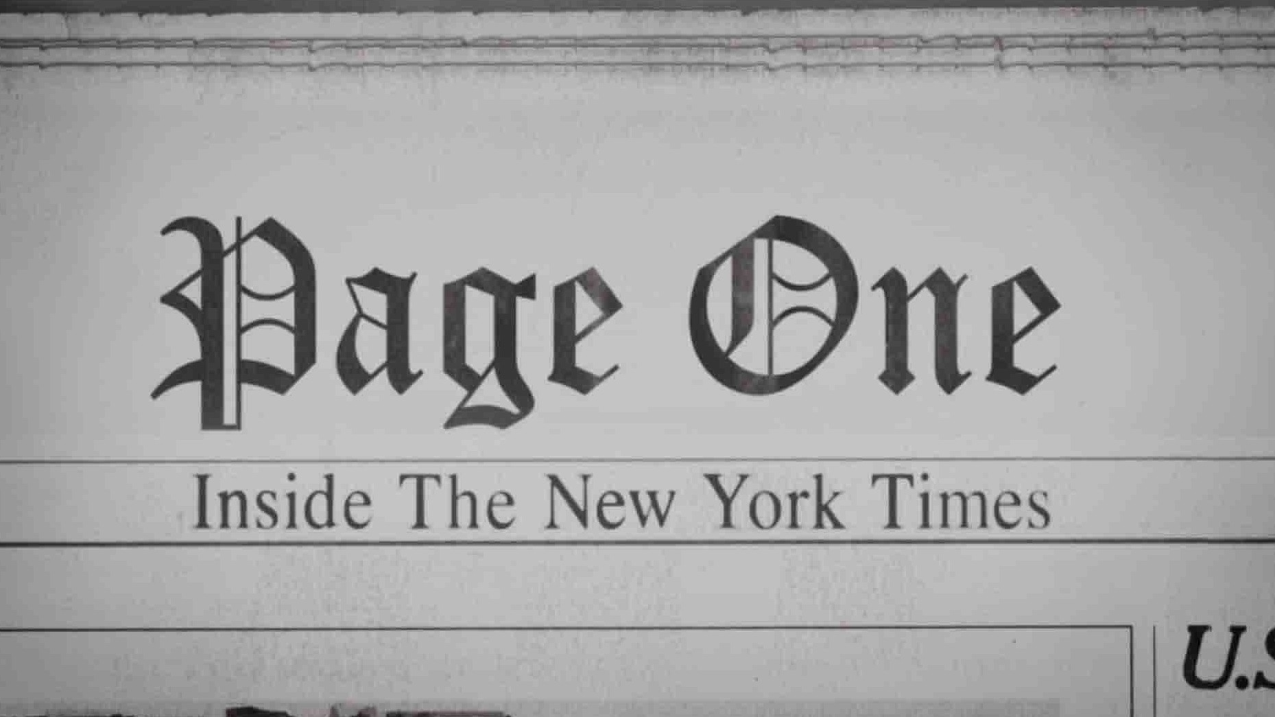 美国纪录片《纽约时报头版内幕 Page One: Inside the New York Times 2011》全1集 英语中英双字 1080P高清网盘下载