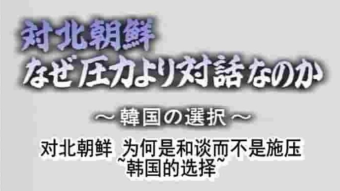 NHK纪录片《韩国的选择-绥靖政策及其苦恼 2002》全1集 日语中字 标清网盘下载