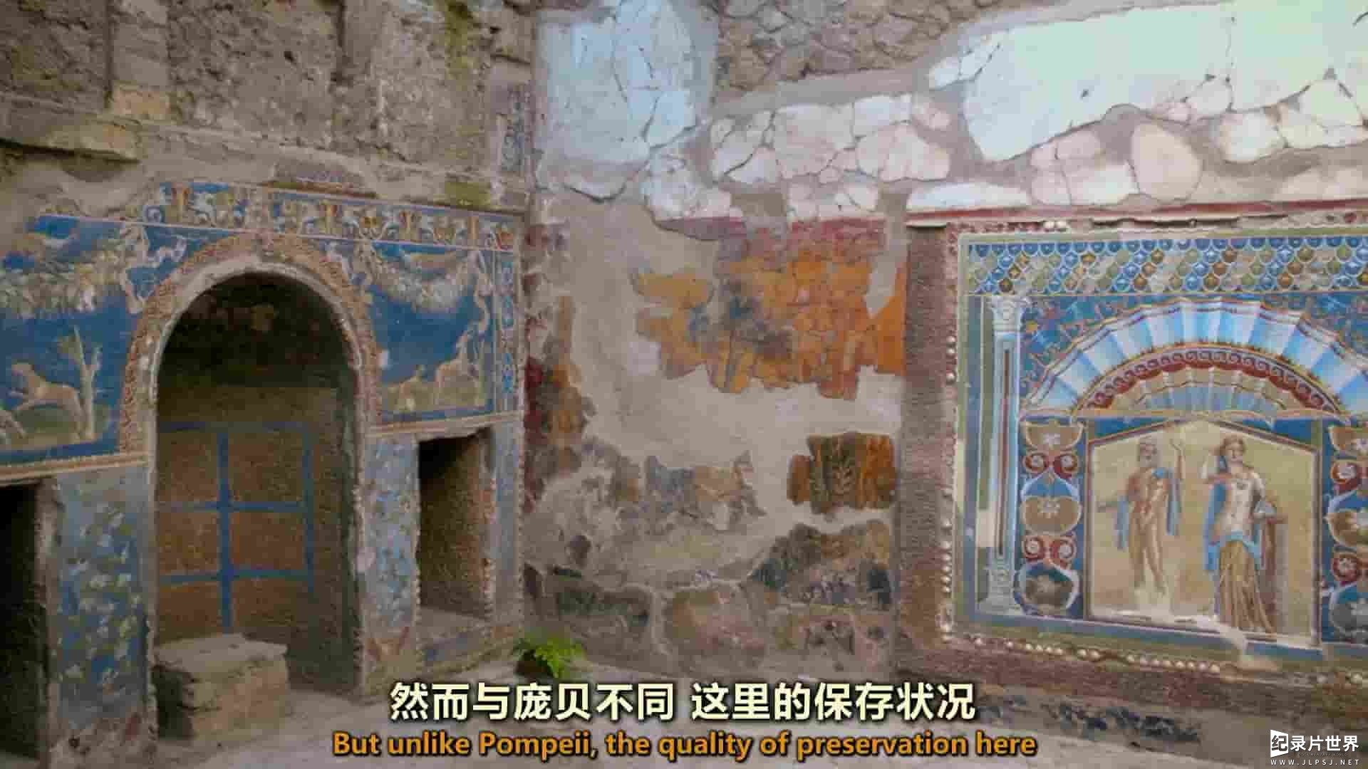 探索频道《揭秘：被火山吞没的赫库兰尼姆 Unearthed：Vesuvius’s Secret Victim 2019》全1集 